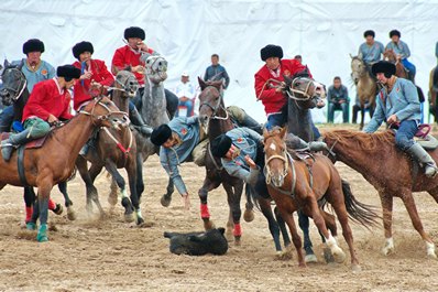 Nomadic Game Kupkari, Kyrgyzstan Travel